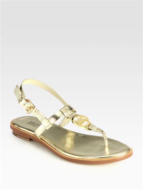 Michael kors metallic sandals + FREE SHIPPING 